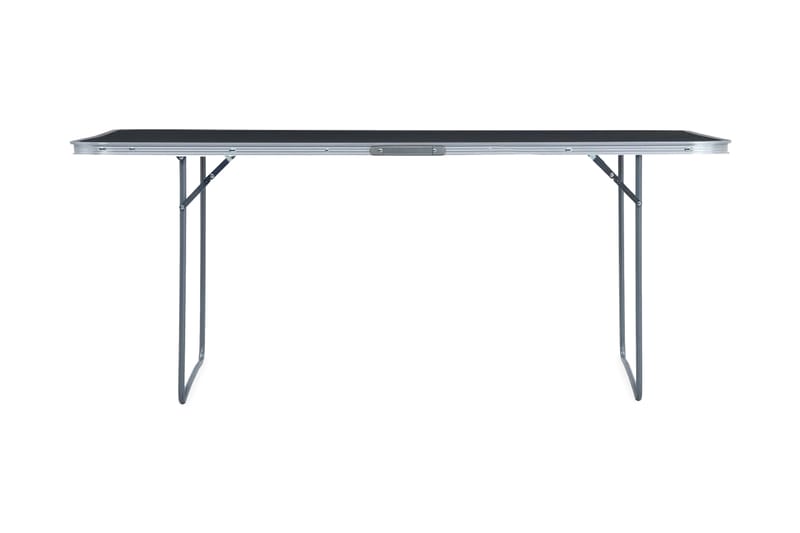 Hopfällbart campingbord grå aluminium 240x60 cm - Grå - Campingmöbler - Campingbord