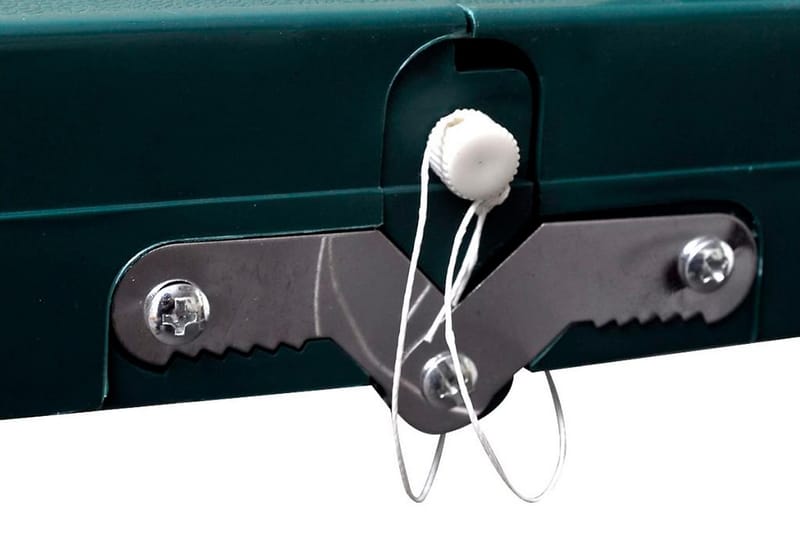 Hopfällbart campingbord med 4 stolar i aluminium ljusgrönt - Grön - Utemöbler - Utebord & trädgårdsbord - Campingbord
