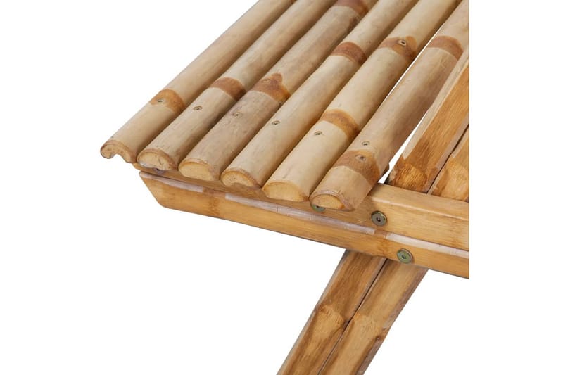 Picknickbord 120x120x78 cm bambu - Brun - Campingmöbler - Campingbord