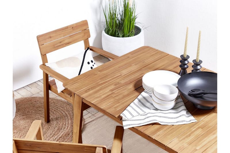 Cellino Matbord Utomhus 180x90 cm - Ljusbrun - Utemöbler - Utebord & trädgårdsbord - Matbord utomhus