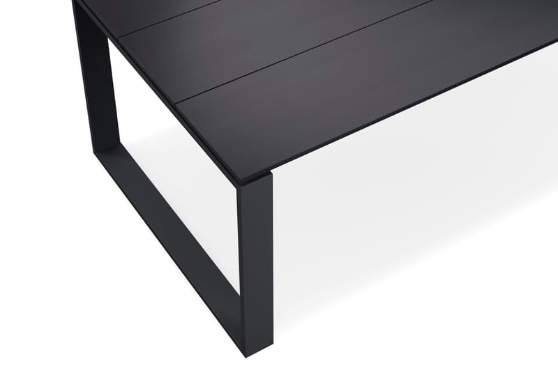 Devon Stort Rektangulärt Matbord utomhus 210x100 cm i aluminium - Svart - Utemöbler - Utebord & trädgårdsbord - Matbord utomhus