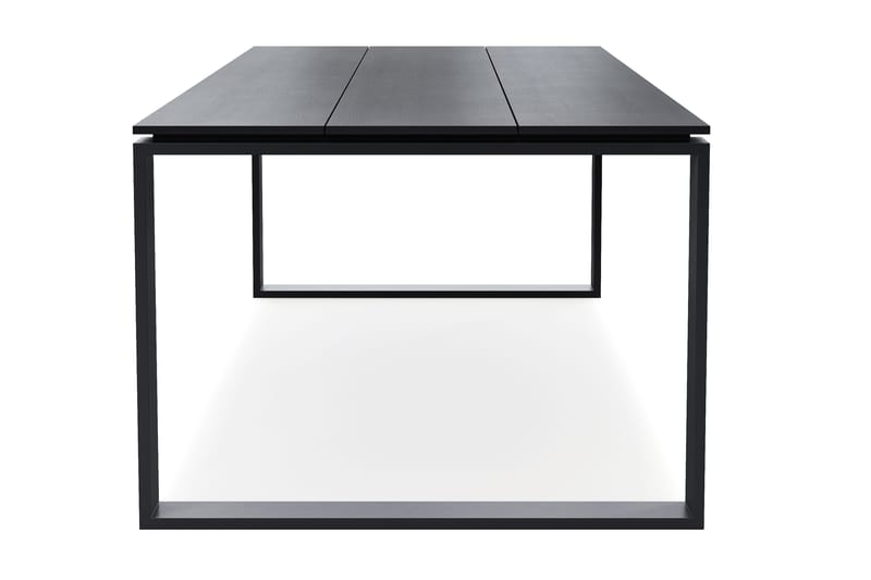 Devon Stort Rektangulärt Matbord utomhus 210x100 cm i aluminium - Svart - Utemöbler - Utebord & trädgårdsbord - Matbord utomhus