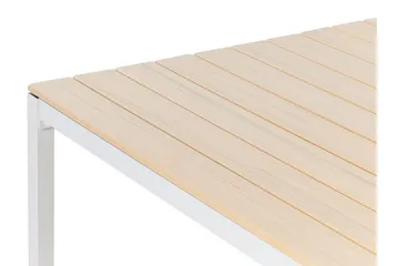 Edmundston Matbord Utomhus 95x95 cm - Beige/Vit - Utemöbler - Utebord & trädgårdsbord - Matbord utomhus
