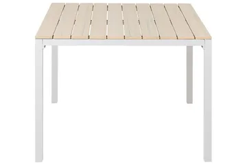 Edmundston Matbord Utomhus 95x95 cm - Beige/Vit - Utemöbler - Utebord & trädgårdsbord - Matbord utomhus