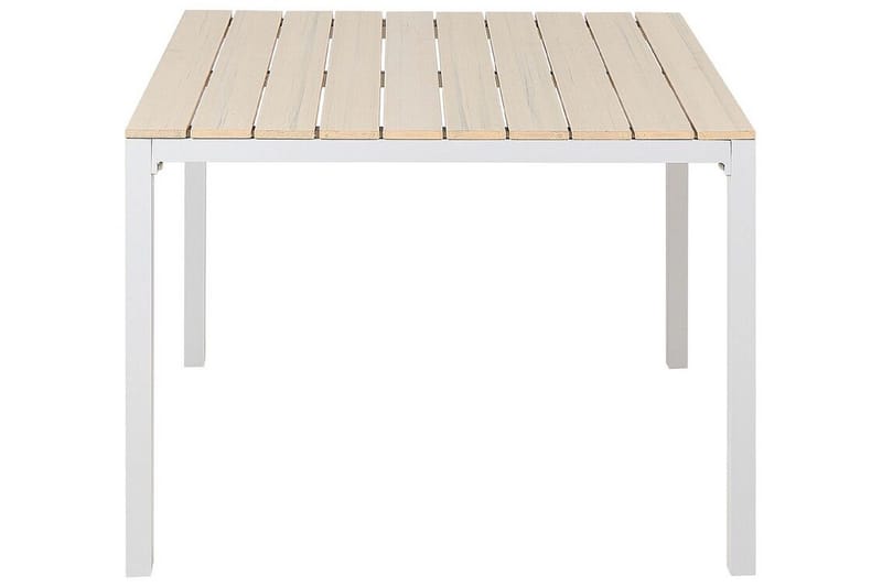 Edmundston Matbord Utomhus 95x95 cm - Beige/Vit - Utemöbler - Utebord & trädgårdsbord - Matbord utomhus