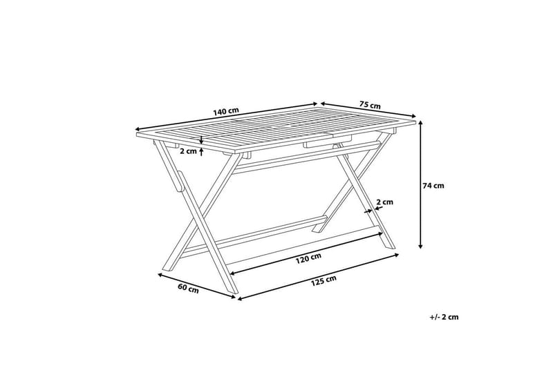 Fällbart bord Cento - Utemöbler - Utebord & trädgårdsbord - Matbord utomhus