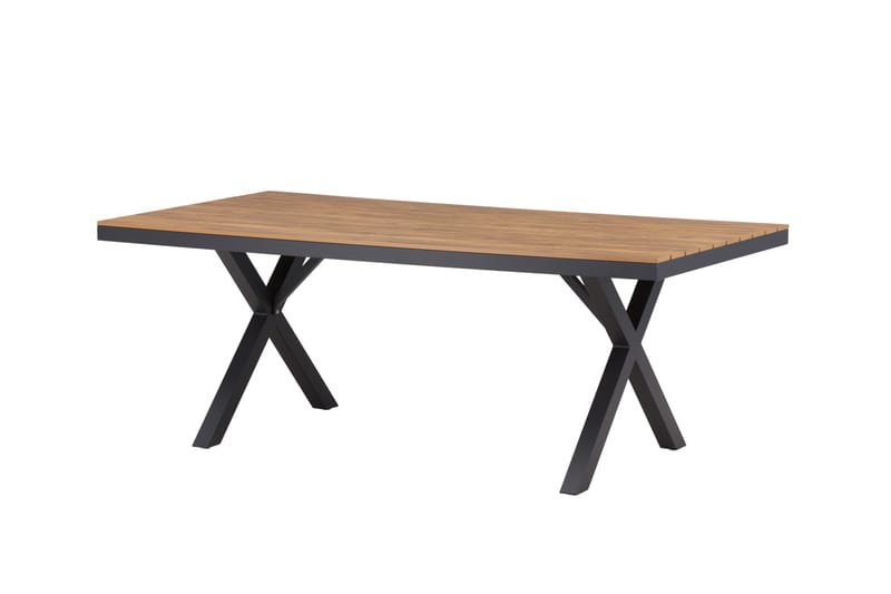 Garcia Matbord Utomhus 100x200 cm - Svart - Utemöbler - Utebord & trädgårdsbord - Matbord utomhus