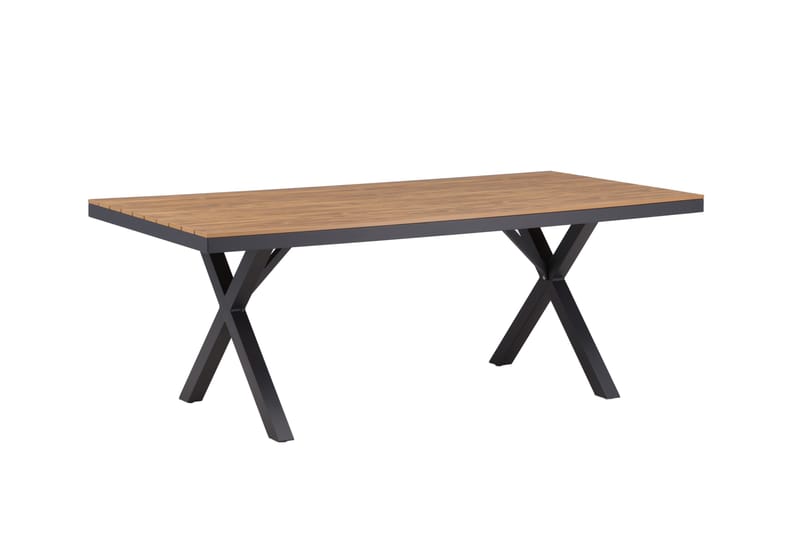 Garcia Matbord Utomhus 100x200 cm - Svart - Utemöbler - Utebord & trädgårdsbord - Matbord utomhus