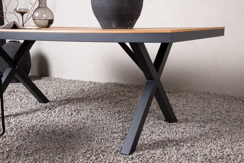 Garcia Matbord Utomhus 100x200 cm - Svart - Utemöbler - Utebord & trädgårdsbord - Matbord utomhus