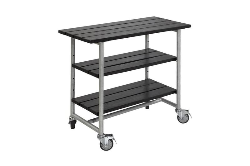 PLUS Urban Grillbord med 2 Hyllor - Svart - Utemöbler - Utebord & trädgårdsbord - Grillvagn & grillbord utomhus