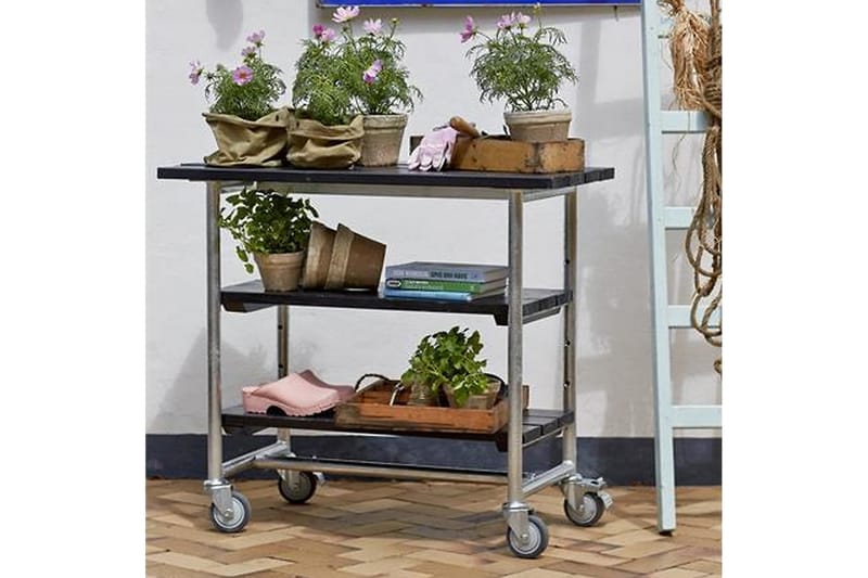 PLUS Urban Grillbord med 2 Hyllor - Svart - Utemöbler - Utebord & trädgårdsbord - Grillvagn & grillbord utomhus