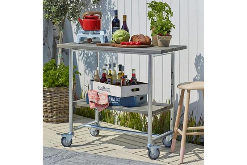 PLUS Urban Grillbord med Hylla - Svart - Utemöbler - Utebord & trädgårdsbord - Grillvagn & grillbord utomhus