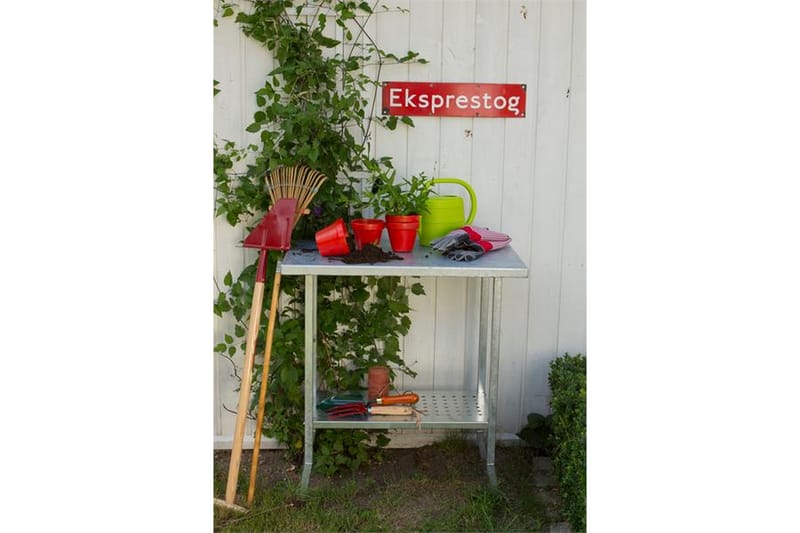 PLUS Planteringsbord 45x75 cm - Galvaniserat stål - Grillvagn & grillbord utomhus