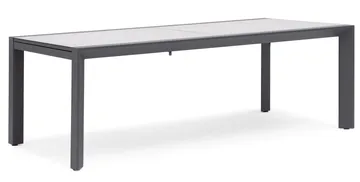 Hillerstorp Borgdala Utebord 220/340 x 107 x H75,5 cm - Grå - Utemöbler - Utebord & trädgårdsbord - Matbord utomhus