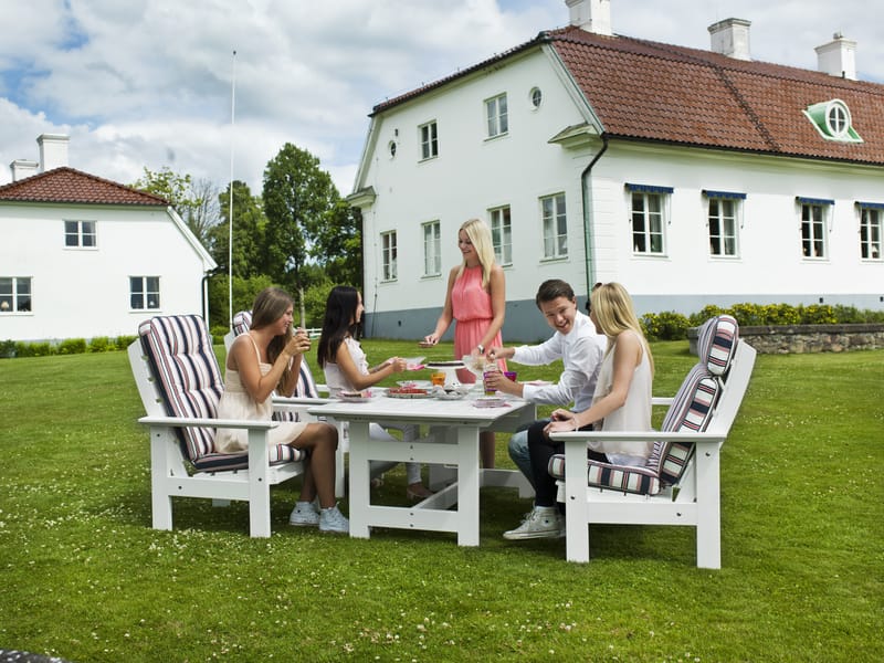 Hillerstorp Herrgård Bord 90 x 165 cm - Vit - Utemöbler - Utebord & trädgårdsbord - Matbord utomhus