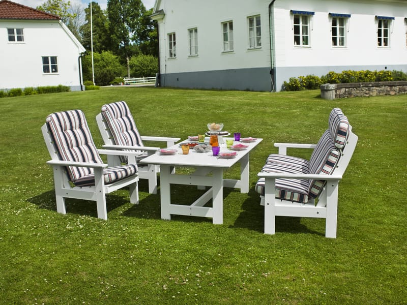 Hillerstorp Herrgård Bord 90 x 165 cm - Vit - Utemöbler - Utebord & trädgårdsbord - Matbord utomhus
