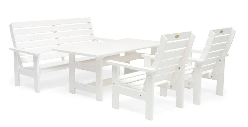 Hillerstorp Herrgård Bord 90 x 165 cm - Vit - Utemöbler - Utebord & trädgårdsbord - Matbord utomhus