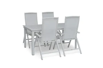 Hillerstorp Nydala Utebord 96 x 150/200 cm Vit - Vit - Utemöbler - Utebord & trädgårdsbord - Matbord utomhus