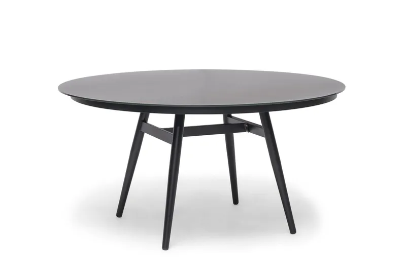 Utebord Hillerstorp Oxhult Ø145 cm Svart - Svart - Utemöbler - Utebord & trädgårdsbord - Matbord utomhus