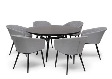 Hillerstorp Oxhult Utebord Ø145 cm Svart - Svart - Utemöbler - Utebord & trädgårdsbord - Matbord utomhus