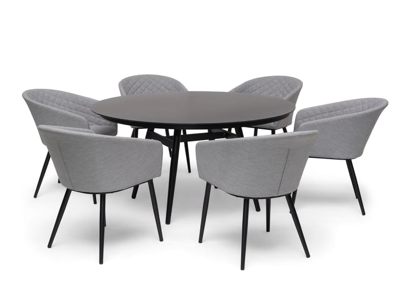Hillerstorp Oxhult Utebord Ø145 cm Svart - Svart - Utemöbler - Utebord & trädgårdsbord - Matbord utomhus