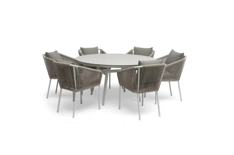 Hillerstorp Oxhult Utebord Ø145 cm Vit - Vit - Utemöbler - Utebord & trädgårdsbord - Matbord utomhus