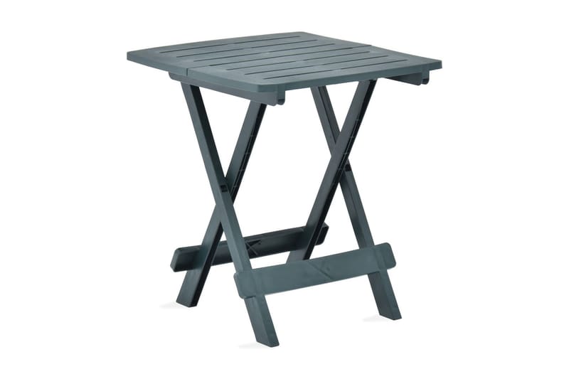 Hopfällbart trädgårdsbord grön 45x43x50 cm plast - Grön - Matbord utomhus