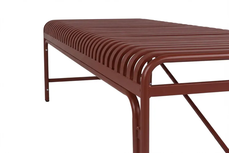 Jarva Rektangulärt Matbord Utomhus 90x200 cm i Metall - Röd - Utemöbler - Utebord & trädgårdsbord - Matbord utomhus