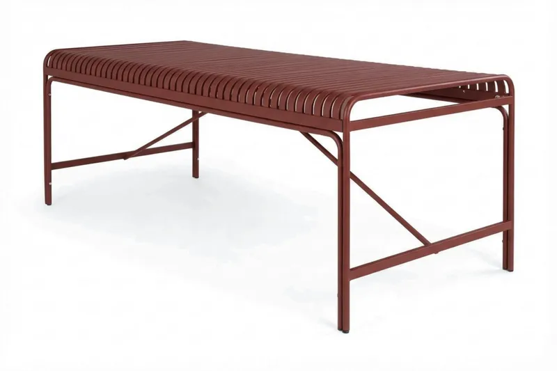 Jarva Rektangulärt Matbord Utomhus 90x200 cm i Metall - Röd - Utemöbler - Utebord & trädgårdsbord - Matbord utomhus