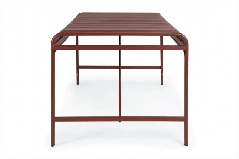 Jarva Rektangulärt Matbord Utomhus 90x200 cm i Metall - Röd - Utemöbler - Utebord & trädgårdsbord - Matbord utomhus