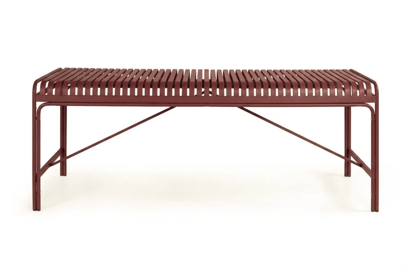 Jarva Rektangulärt Matbord Utomhus 90x200 cm i Metall - Röd - Utemöbler - Utebord & trädgårdsbord - Matbord utomhus