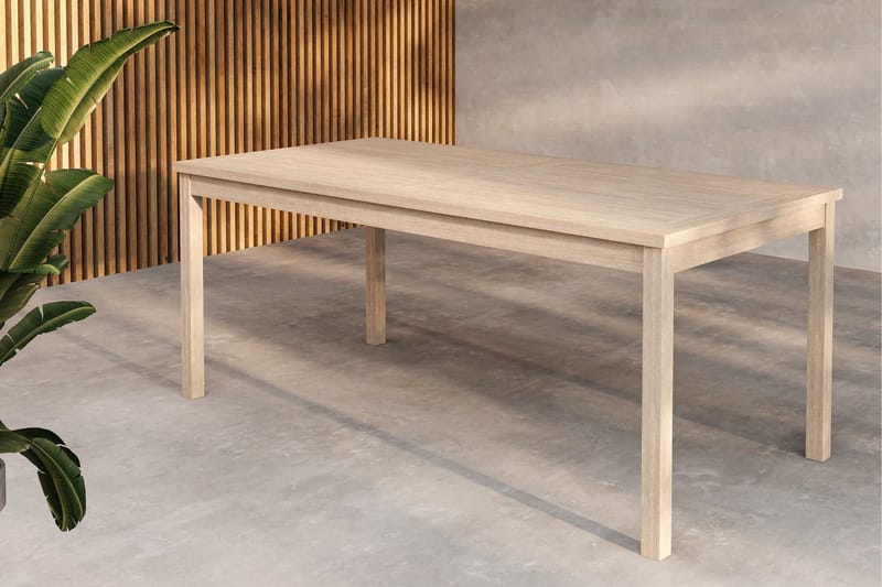 Kenya Matbord Utomhus 90x180 cm - Whitewash - Utemöbler - Utebord & trädgårdsbord - Matbord utomhus