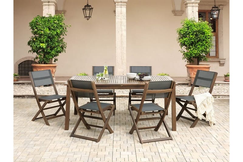 Kettelle Matbord Utomhus 100x180 cm - Mörkbrun - Utemöbler - Utebord & trädgårdsbord - Matbord utomhus