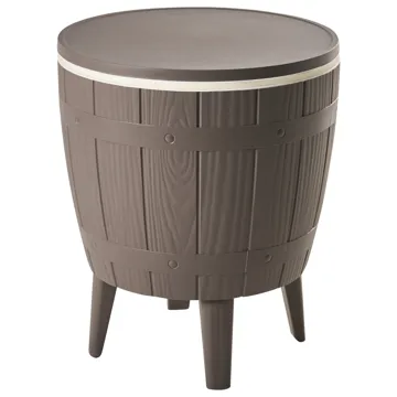 Kylbar/Barbord utomhus Aisa 49 cm Imitation Av Trä - brun - Utemöbler - Utebord & trädgårdsbord - Barbord utomhus