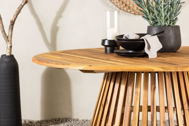 Lakenview Runt Matbord Utomhus 150 cm - Natur - Utemöbler - Utebord & trädgårdsbord - Matbord utomhus