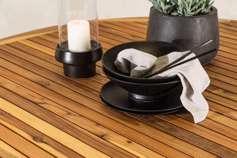 Lakenview Runt Matbord Utomhus 150 cm - Natur - Utemöbler - Utebord & trädgårdsbord - Matbord utomhus