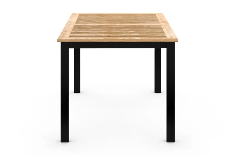 Las Vegas Förlängningsbart Matbord 152-210x90 cm - Svart / Natur - Utemöbler - Utebord & trädgårdsbord - Matbord utomhus