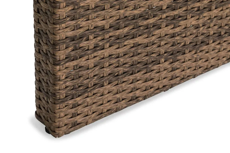 Bahamas Loungebord och Soffbord Utomhus 100 cm Konstrotting Glas - Sand - Utemöbler - Utebord & trädgårdsbord - Loungebord & soffbord utomhus