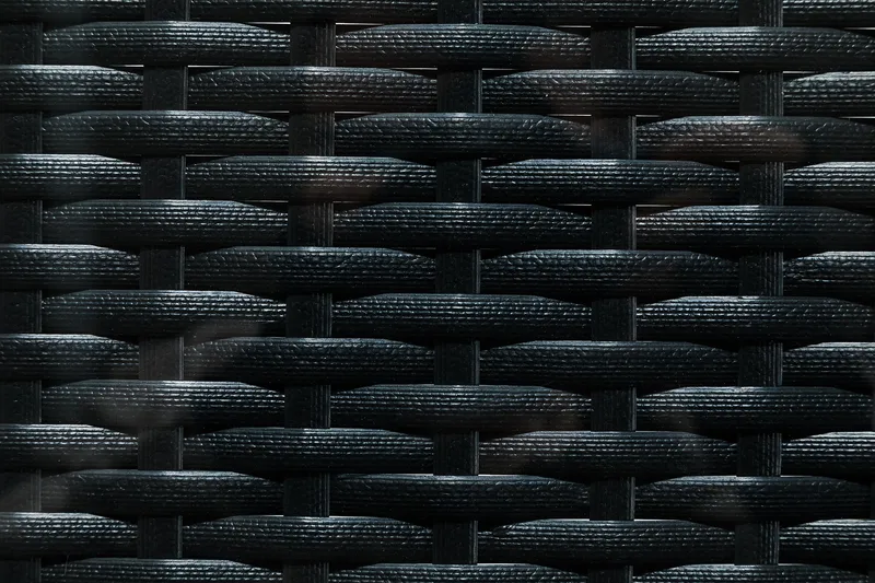 Bahamas Loungebord och Soffbord Utomhus 100 cm Konstrotting Glas - Svart - Utemöbler - Utebord & trädgårdsbord - Loungebord & soffbord utomhus