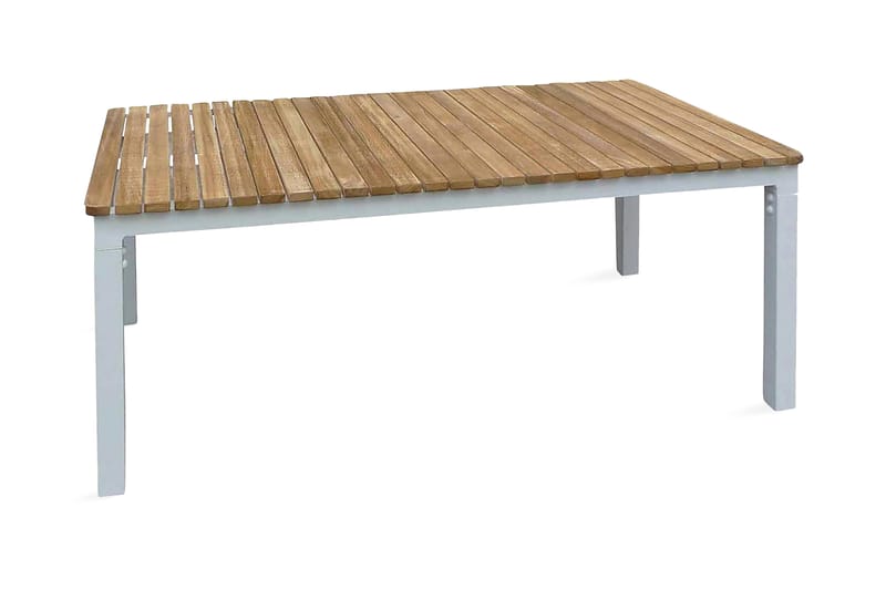 Brasilia Soffbord 110x60 Teak/Vit - Venture Home - Loungebord & soffbord utomhus - Balkongbord