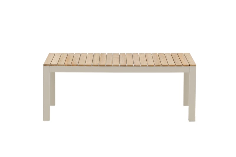 Brasilia Soffbord och Loungebord Utomhus 110 cm Trä - Vit - Utemöbler - Utebord & trädgårdsbord - Loungebord & soffbord utomhus