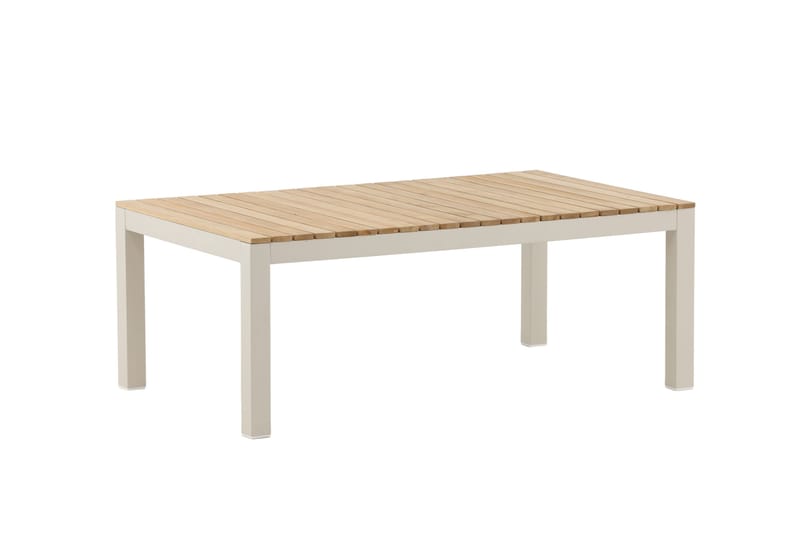 Brasilia Soffbord och Loungebord Utomhus 110 cm Trä - Vit - Utemöbler - Utebord & trädgårdsbord - Loungebord & soffbord utomhus