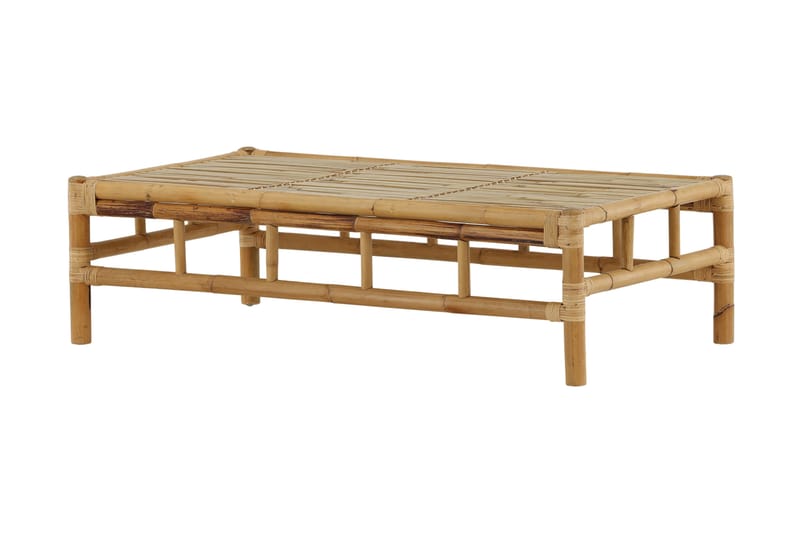 Cane Soffbord Utomhus och Utebord 120 cm Ljus Trä Bambu - Brun - Utemöbler - Utebord & trädgårdsbord - Loungebord & soffbord utomhus