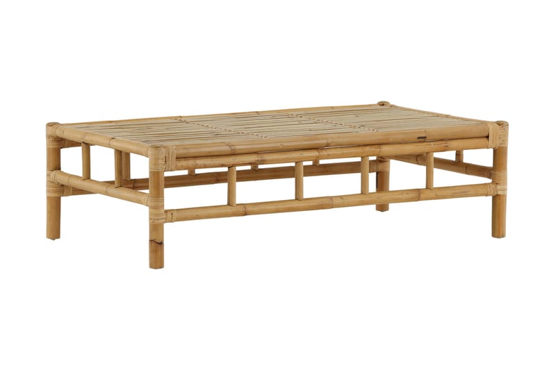 Cane Soffbord Utomhus och Utebord 120 cm Ljus Trä Bambu - Brun - Utemöbler - Utebord & trädgårdsbord - Loungebord & soffbord utomhus