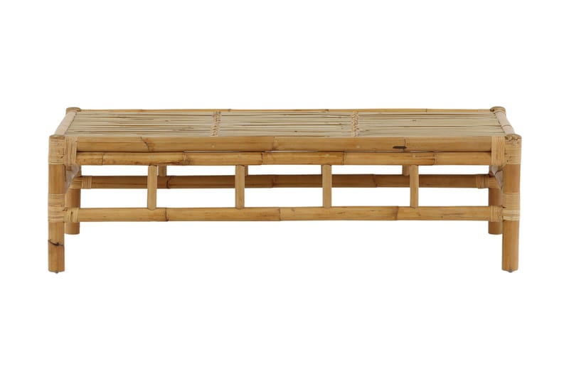 Cane Soffbord Utomhus och Utebord 120 cm Ljus Trä Bambu - Brun - Utemöbler - Utebord & trädgårdsbord - Loungebord & soffbord utomhus