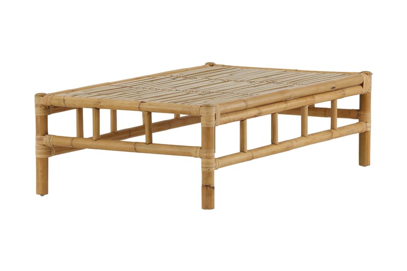 Cane Soffbord Utomhus och Utebord 120 cm Ljus Trä Bambu - Brun - Utemöbler - Utebord & trädgårdsbord - Loungebord & soffbord utomhus