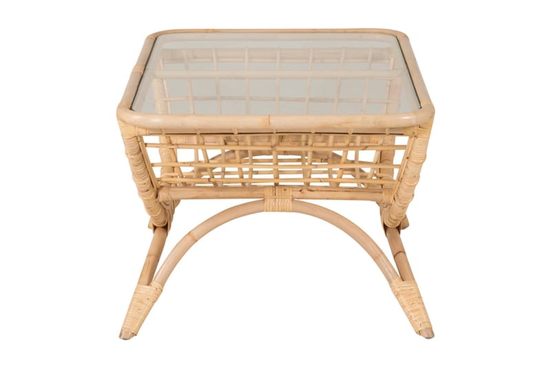 Moana Cafébord och Kaffebord Utomhus 95 cm Ljus Trä - Beige - Utemöbler - Utebord & trädgårdsbord - Loungebord & soffbord utomhus
