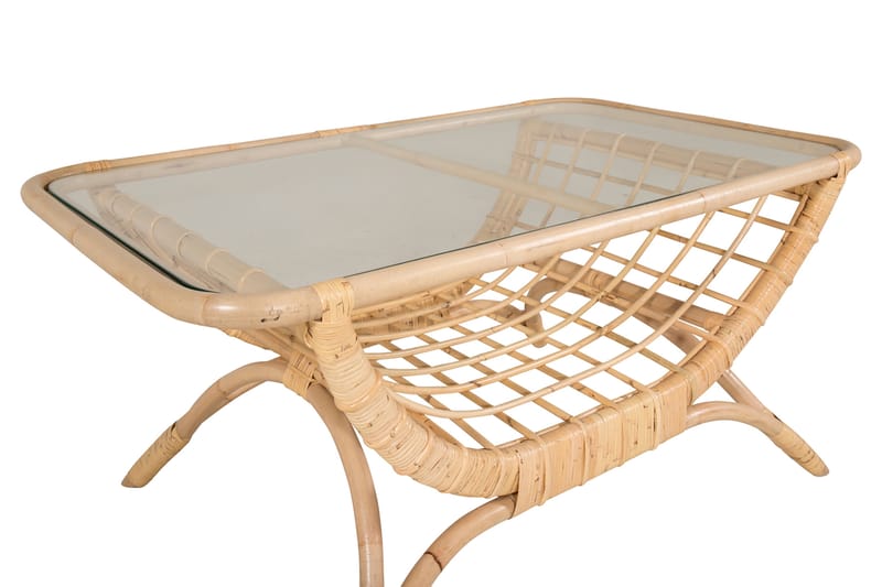 Moana Cafébord och Kaffebord Utomhus 95 cm Ljus Trä - Beige - Utemöbler - Utebord & trädgårdsbord - Loungebord & soffbord utomhus