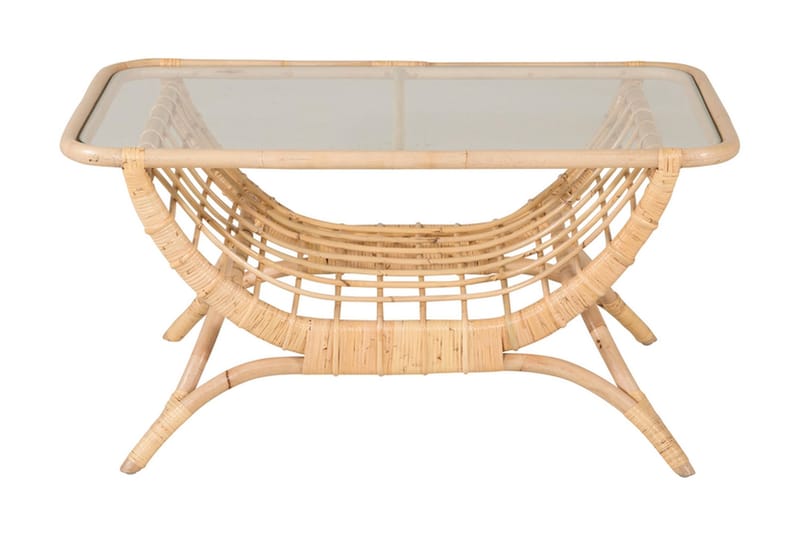 Moana Cafébord och Kaffebord Utomhus 95 cm Ljus Trä - Beige - Utemöbler - Utebord & trädgårdsbord - Loungebord & soffbord utomhus