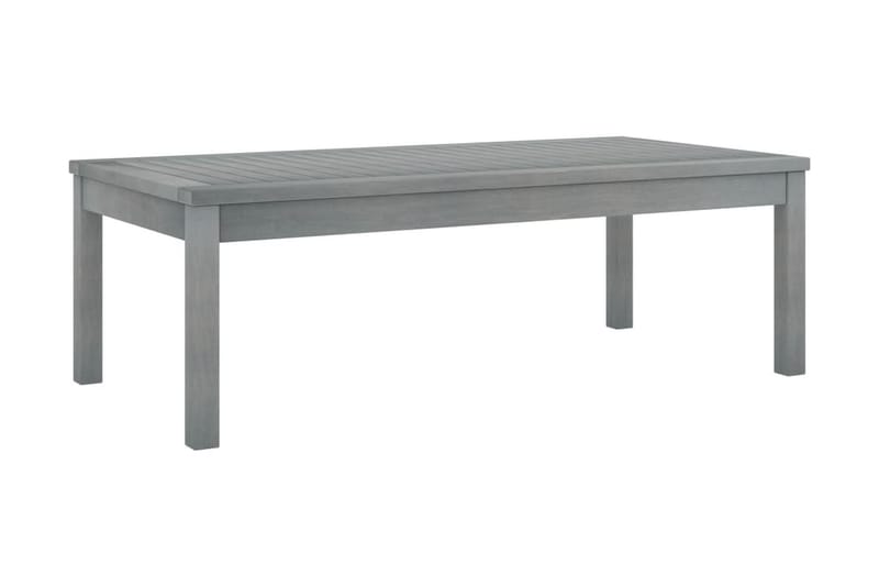Soffbord 100x50x33 cm grått massivt akaciaträ - Grå - Loungebord & soffbord utomhus - Balkongbord